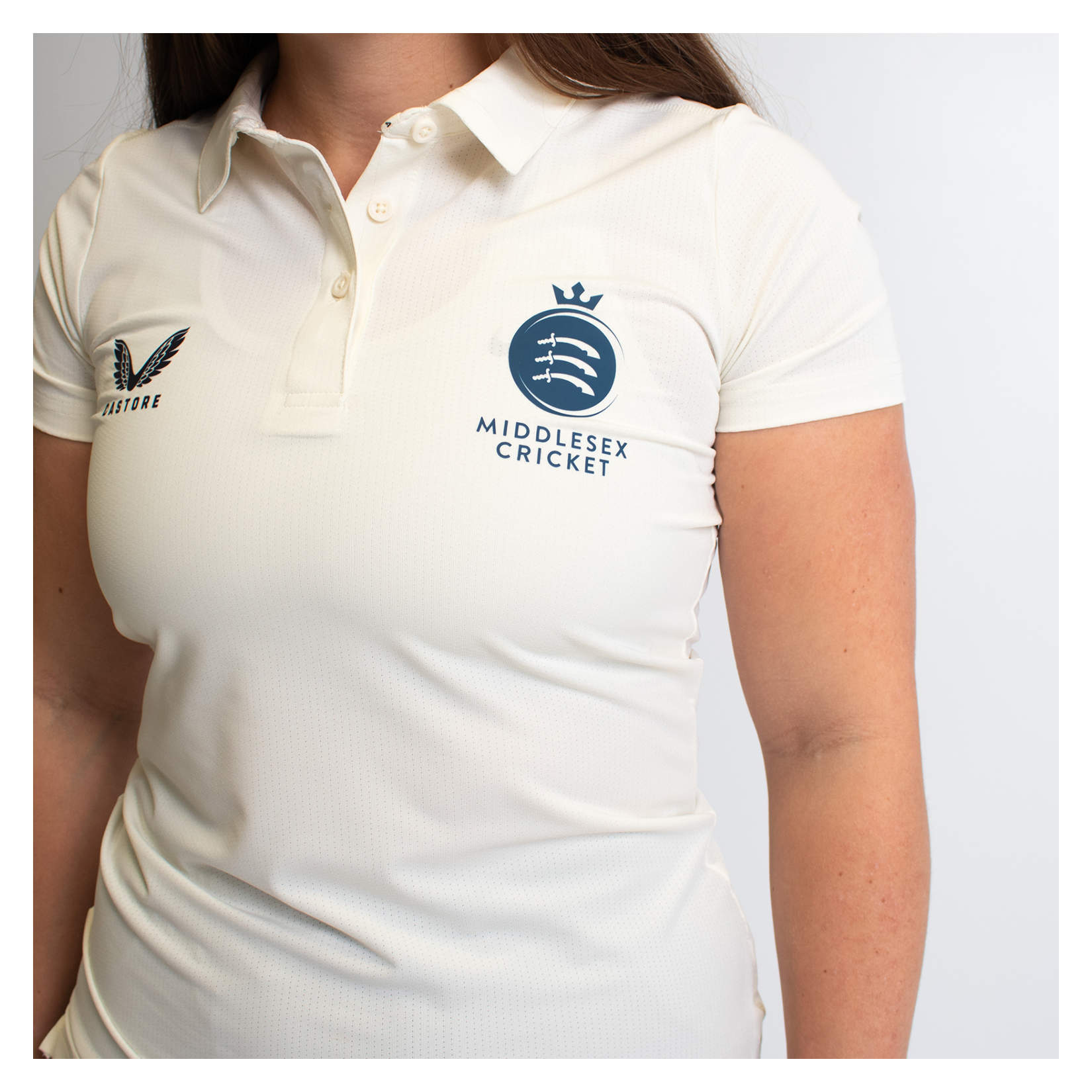 Womens Castore SS Cricket Tech Polo W