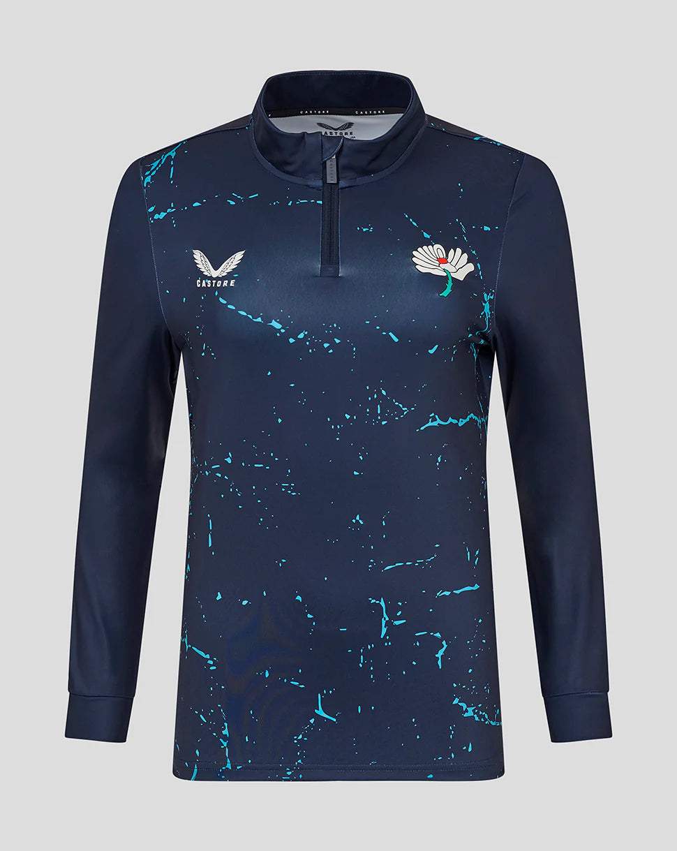 Womens Yorkshire Graphic Performance 1/4 Zip Top
