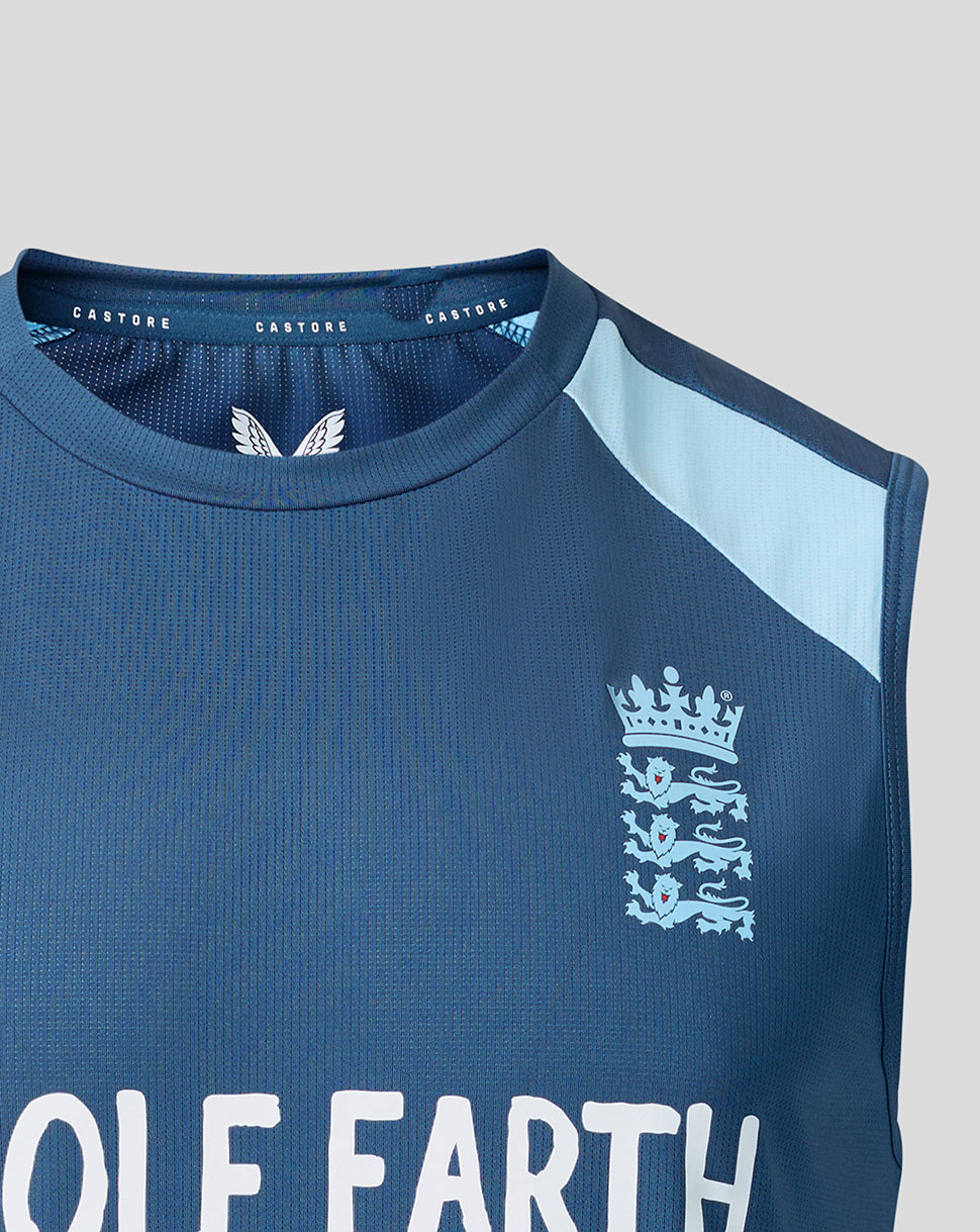 Mens 26/27 Training Sleeveless T-Shirt - Blue