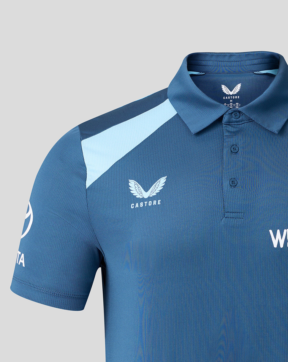 Mens 26/27 Training Poly Polo - Blue
