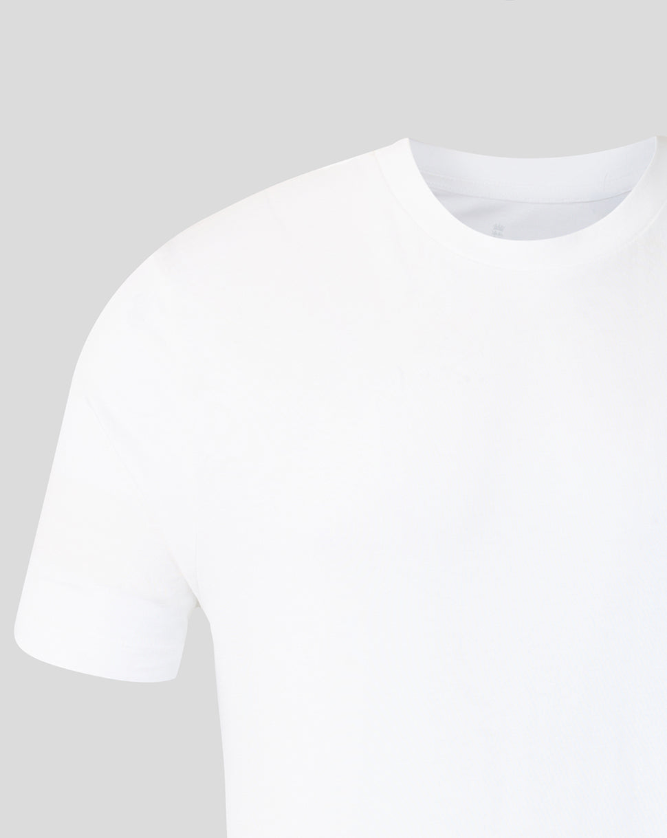 Adults 26/27 Essentials Crest Short Sleeve T-Shirt - White