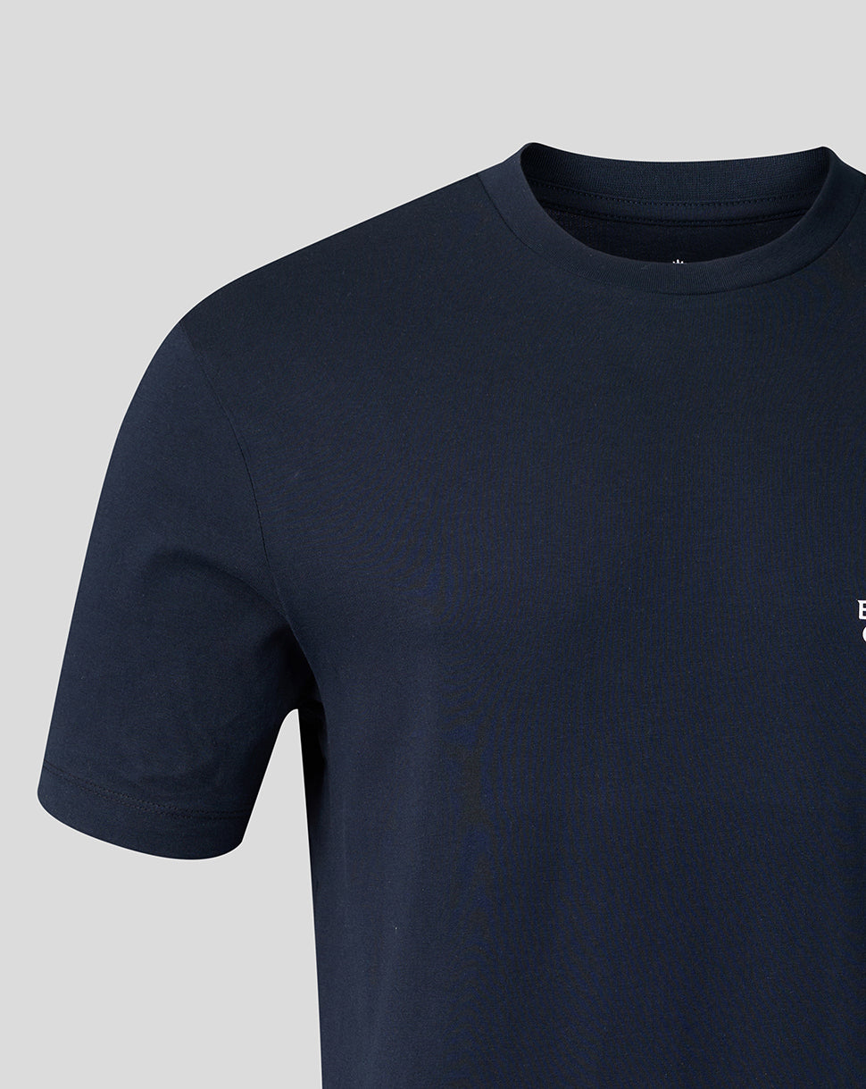 Adults 26/27 Essentials Crest Short Sleeve T-Shirt - Navy