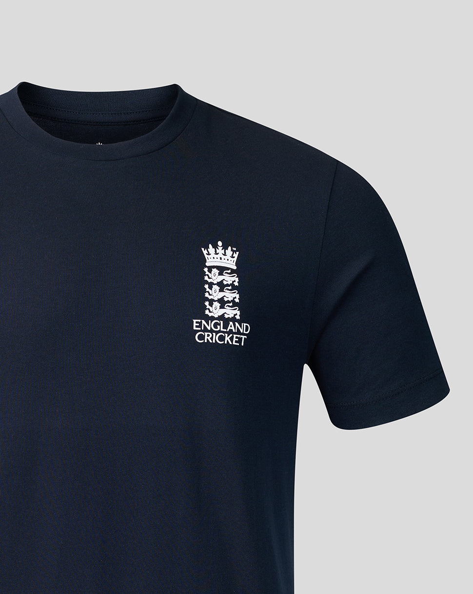 Adults 26/27 Essentials Crest Short Sleeve T-Shirt - Navy